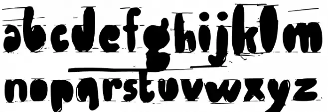 Antibalon Font LOWERCASE