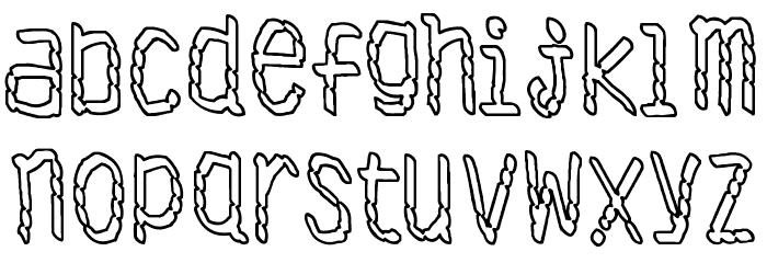 Antibiotech Font LOWERCASE