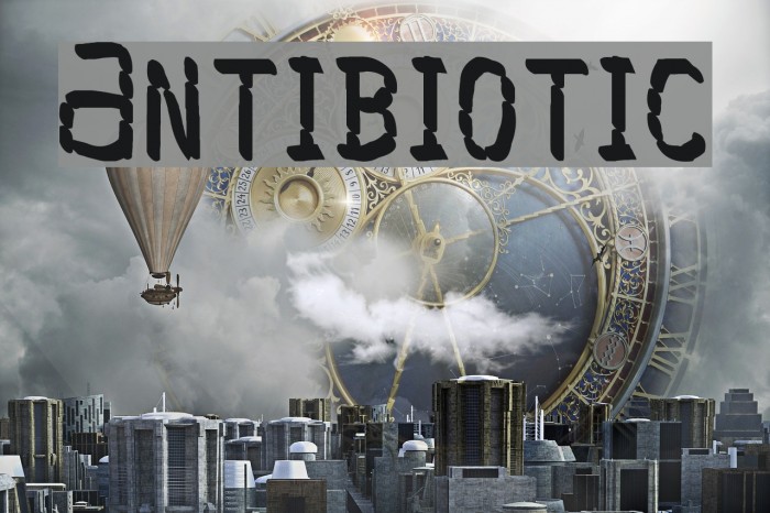 Antibiotic Font examples