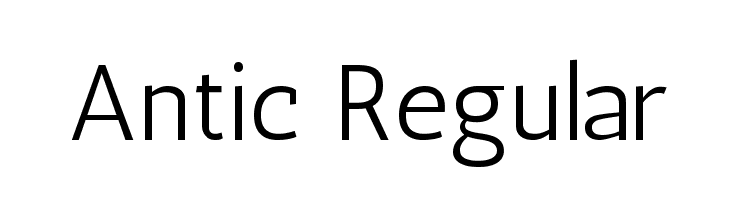 Antic Regular  font caratteri gratis