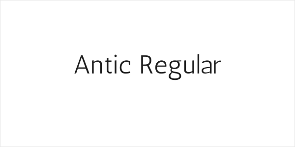Antic Regular Logo