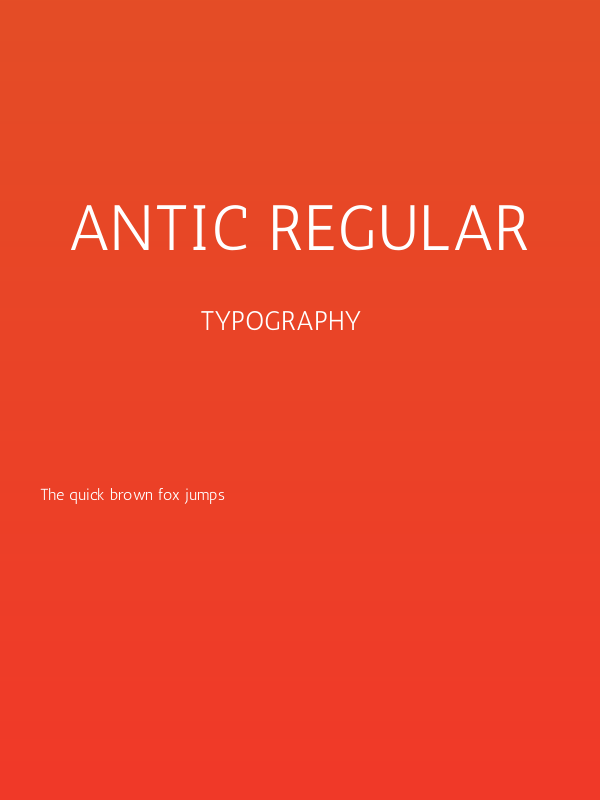 Antic Regular Poster