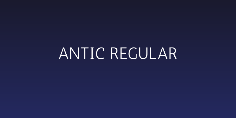Antic Regular Social Header