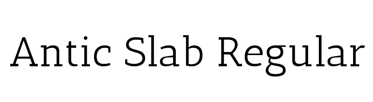 Antic Slab Regular  font caratteri gratis