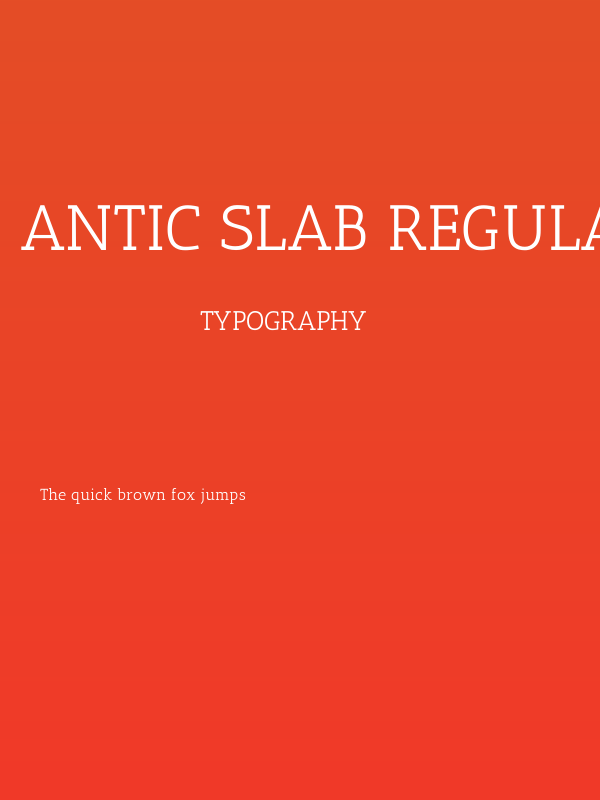 Antic Slab Regular Poster