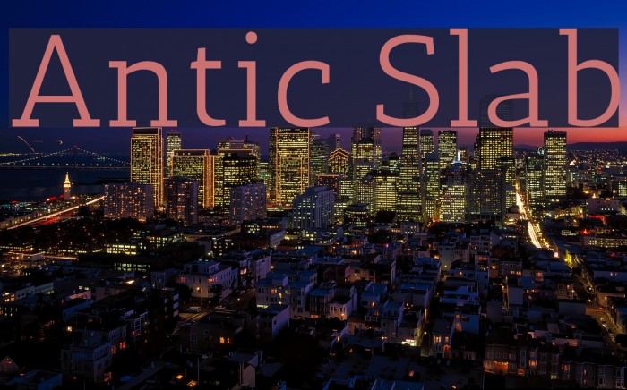Antic Slab Font examples