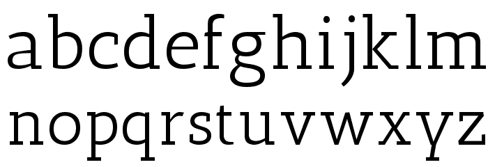 Antic Slab Font LOWERCASE