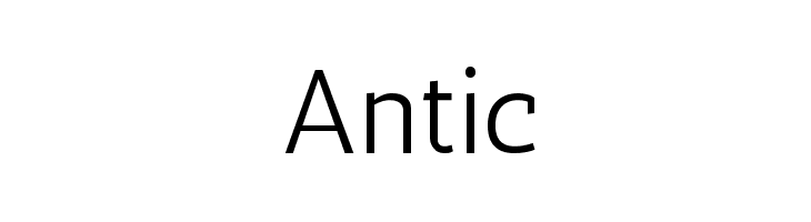 Antic Font