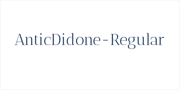AnticDidone-Regular Logo