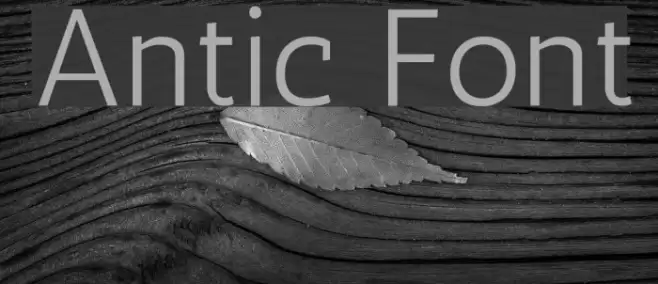 Antic Font examples