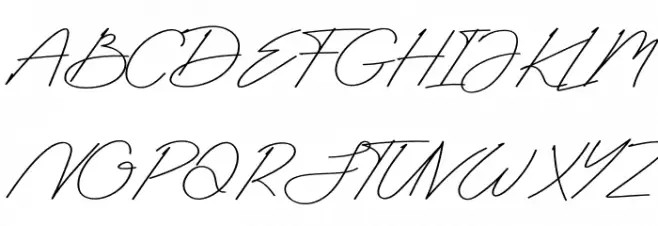 Antica Signature Font UPPERCASE