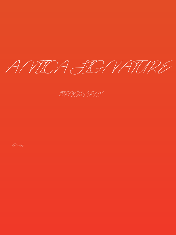 Antica Signature Poster