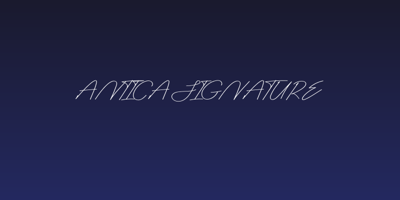 Antica Signature Social Header
