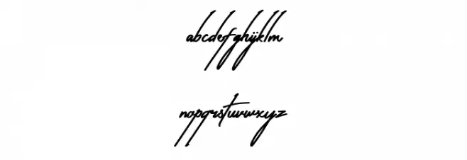 Antica Signature Fuentes MINÚSCULAS