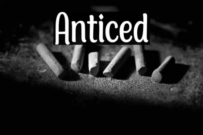 Anticed Font examples