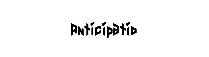 Anticipatio  フリーフォントのダウンロード