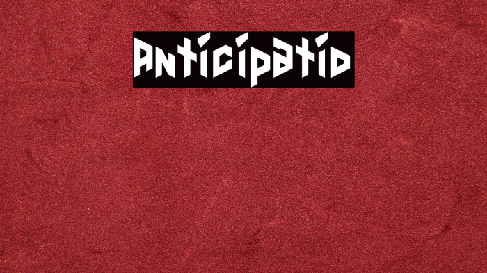 Anticipatio Example 3