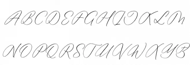 Anticka Whitnes Caratteri MAIUSCOLE