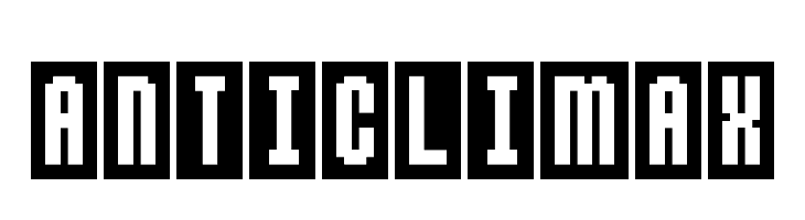 Anticlimax  フリーフォントのダウンロード