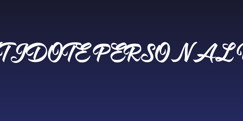 Antidote Personal Use  Social Header