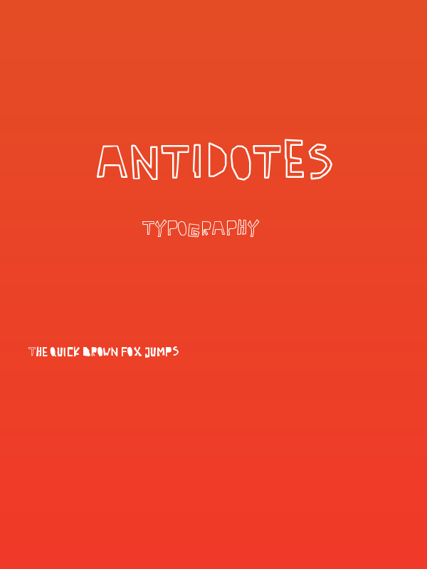 Antidotes Poster