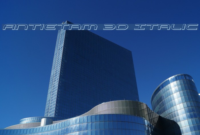 Antietam 3D Italic Example 3