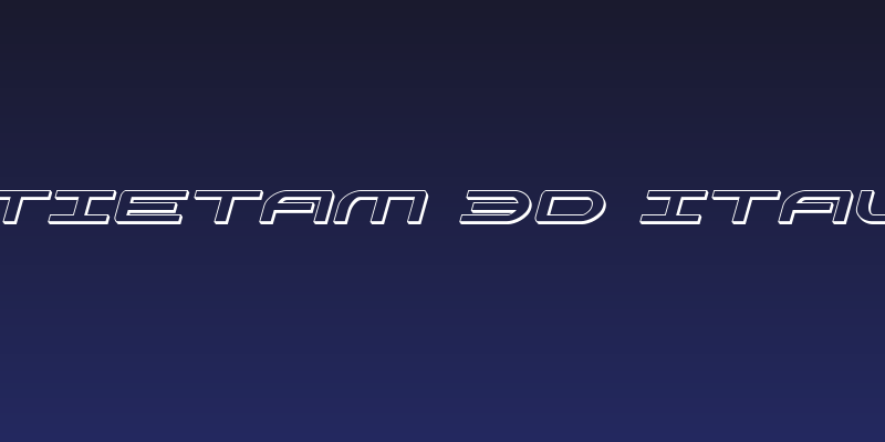 Antietam 3D Italic Social Header