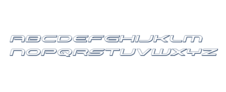 Antietam 3D Italic Lowercase