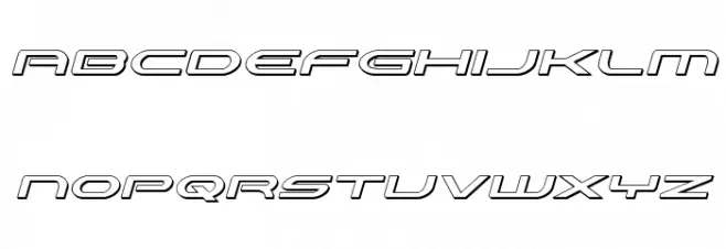 Antietam 3D Italic フォント 小文字