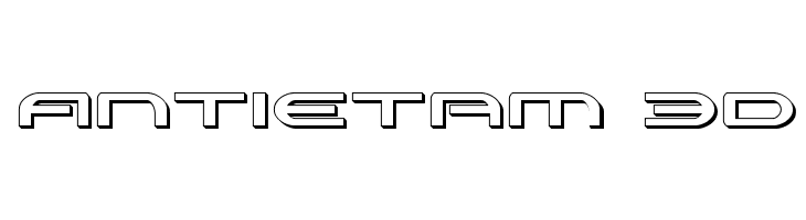 Antietam 3D  font caratteri gratis