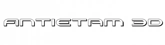 Antietam 3D  フリーフォントのダウンロード