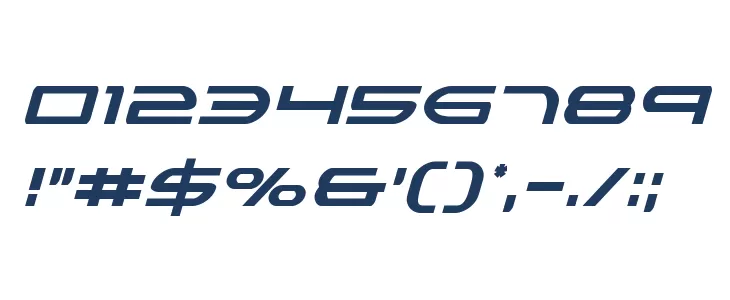 Antietam Condensed Italic Font OTHER CHARS