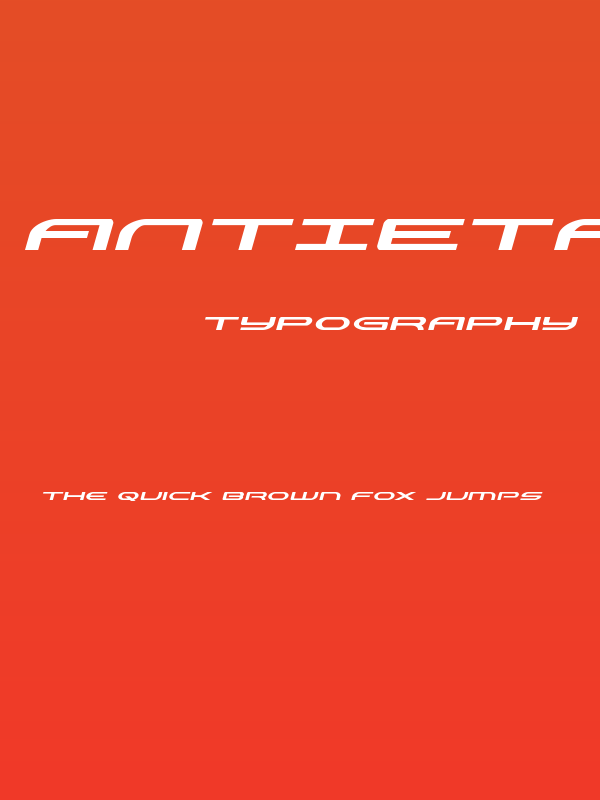 Antietam Expanded Italic Poster