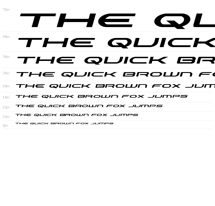 Antietam Expanded Italic Waterfall