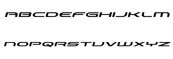 Antietam Expanded Italic Font LOWERCASE
