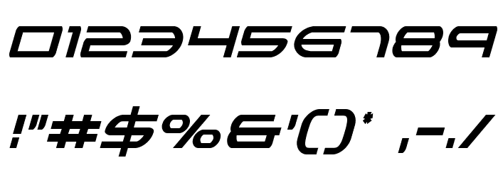 Antietam Extra-Condensed Italic Font OTHER CHARS