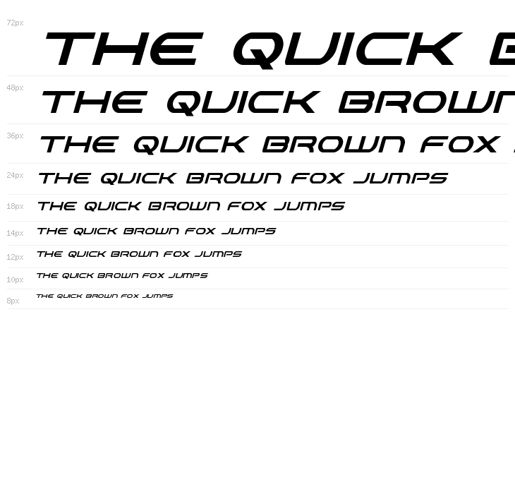 Antietam Extra-Condensed Italic Waterfall