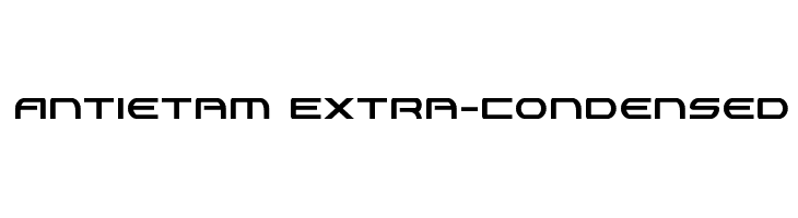 Antietam Extra-Condensed  Скачать бесплатные шрифты