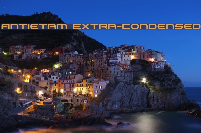 Antietam Extra-Condensed Font examples