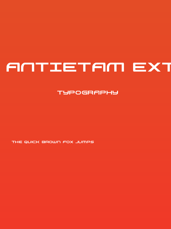 Antietam Extra-Condensed Poster