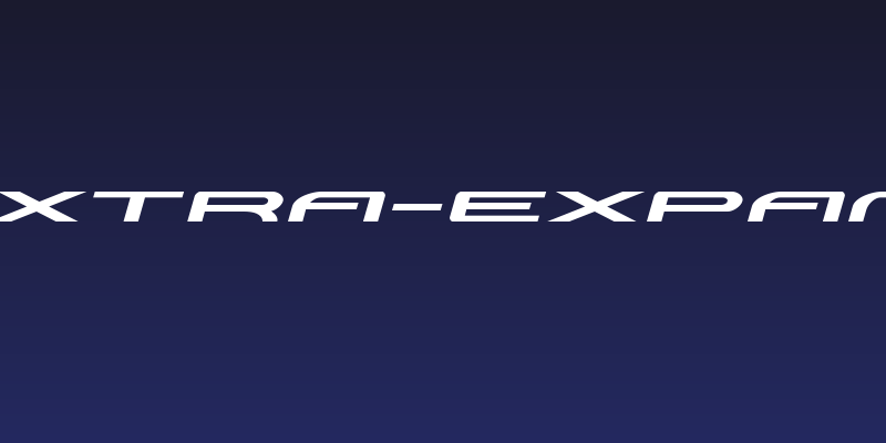 Antietam Extra-Expanded Italic Social Header