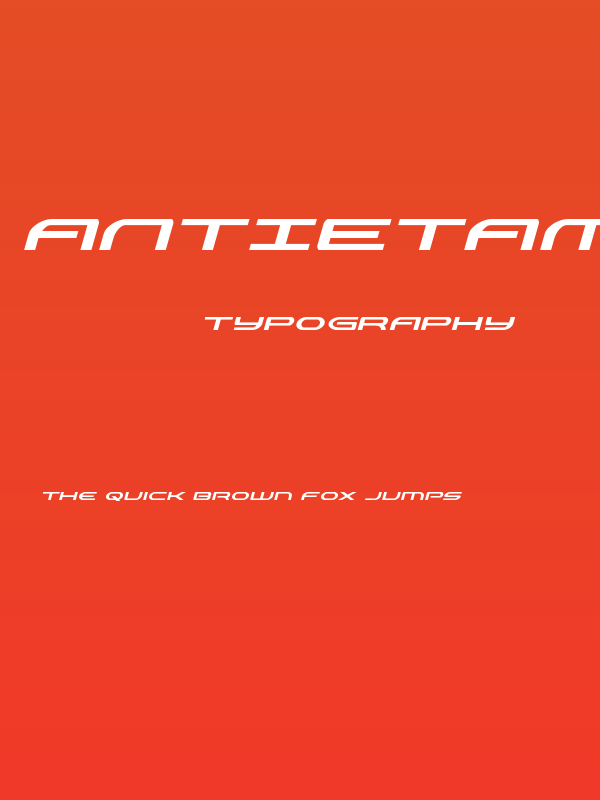 Antietam Italic Poster