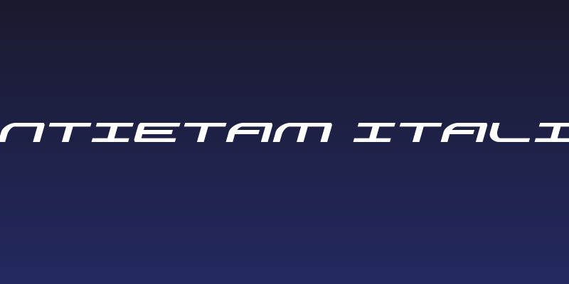 Antietam Italic Social Header