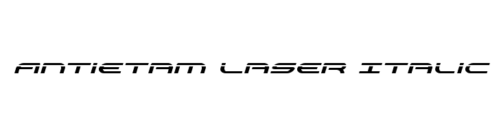 Antietam Laser Italic  Frei Schriftart Herunterladen