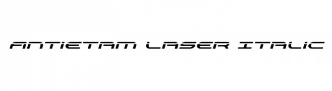 Antietam Laser Italic  Fuentes Gratis Descargar