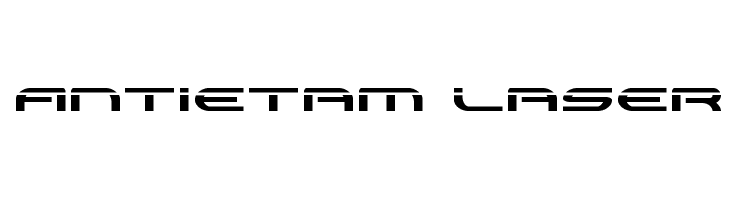 Antietam Laser Font