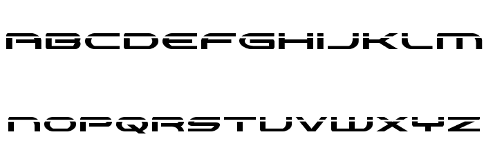 Antietam Laser Font LOWERCASE