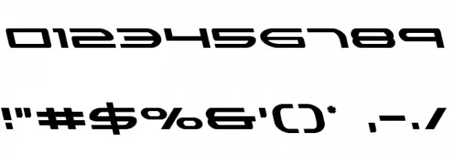 Antietam Leftalic Font OTHER CHARS