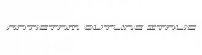 Antietam Outline Italic  Free Fonts Download