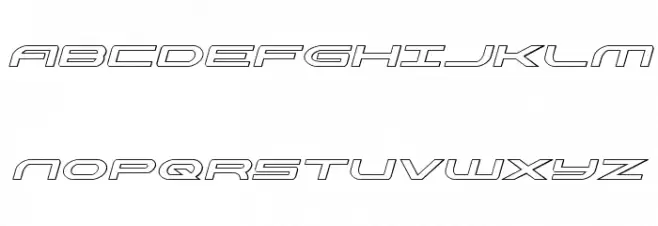 Antietam Outline Italic خط أحرف كبيرة